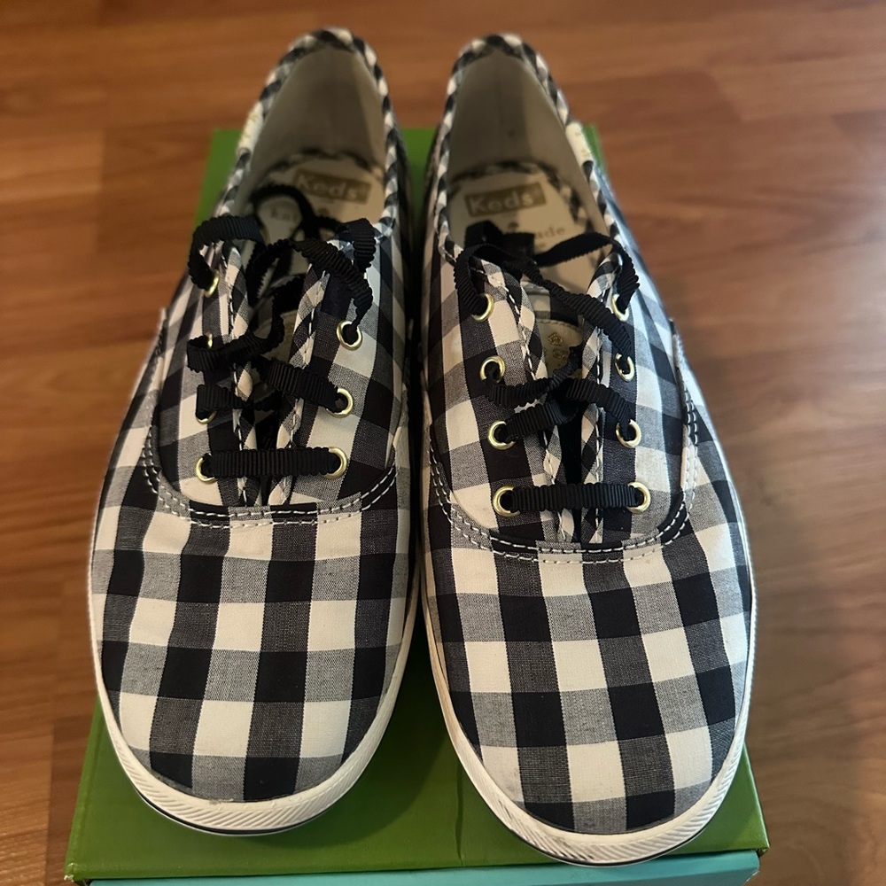 Keds for Kate Spade Gingham Black and White Sneakers